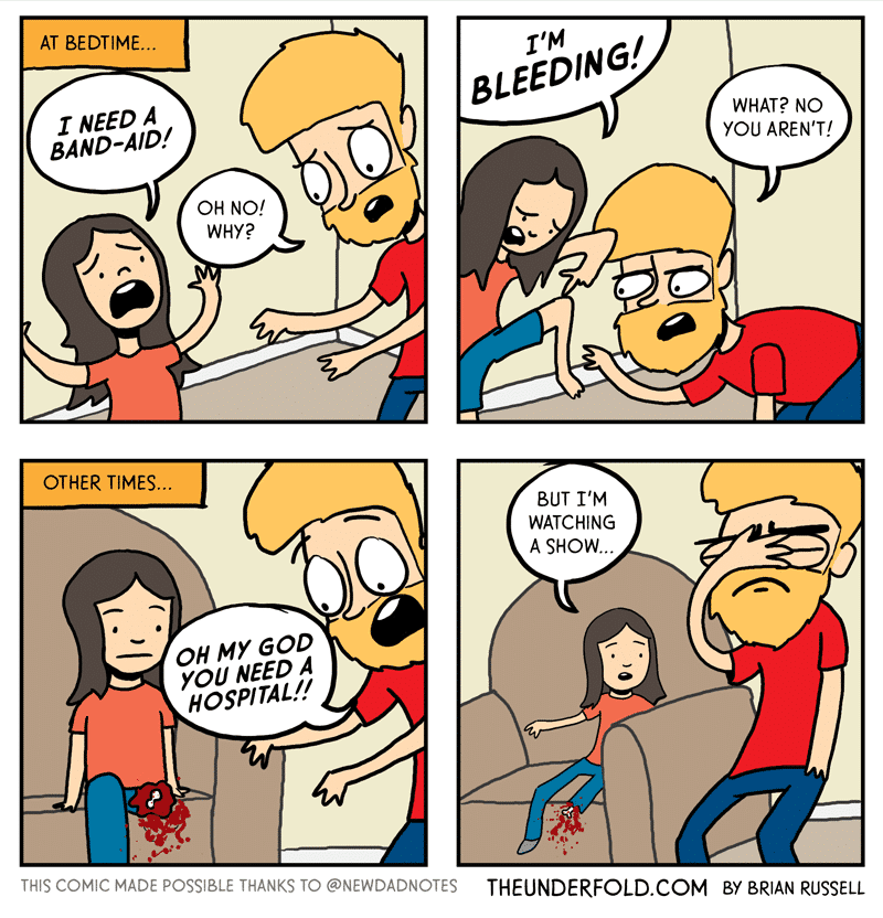 Bandaid Underfold Comics